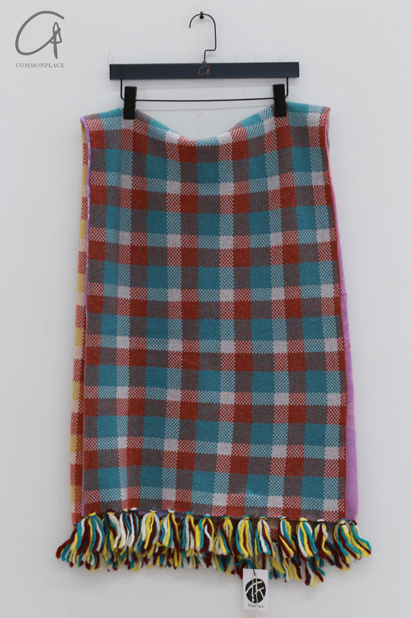YANYAN KNITS Laza plaid blanket YYK-YYW23-1941-PS color matching